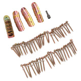 50 Sets Fence Wire Fasteners Carbon Steel Zinc Plated Rust Proof Wire Fencing Staples with Hex Socket Wrench for Repairing Fence - Low Angle