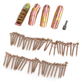 50 Sets Fence Wire Fasteners Carbon Steel Zinc Plated Rust Proof Wire Fencing Staples with Hex Socket Wrench for Repairing Fence - Extra Image