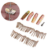 50 Sets Fence Wire Fasteners Carbon Steel Zinc Plated Rust Proof Wire Fencing Staples with Hex Socket Wrench for Repairing Fence - Extra Image