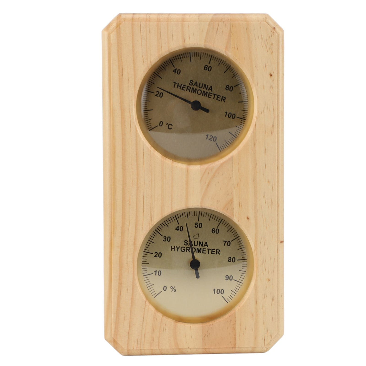 Sauna Thermometer and Hygrometer 2 in 1 Indoor Humidity Temperature Measurement Sauna Room Wooden Sauna Hygrothermograph