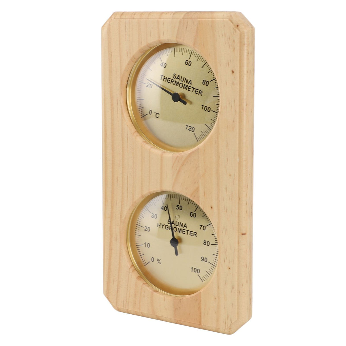 Sauna Thermometer and Hygrometer 2 in 1 Indoor Humidity Temperature Measurement Sauna Room Wooden Sauna Hygrothermograph