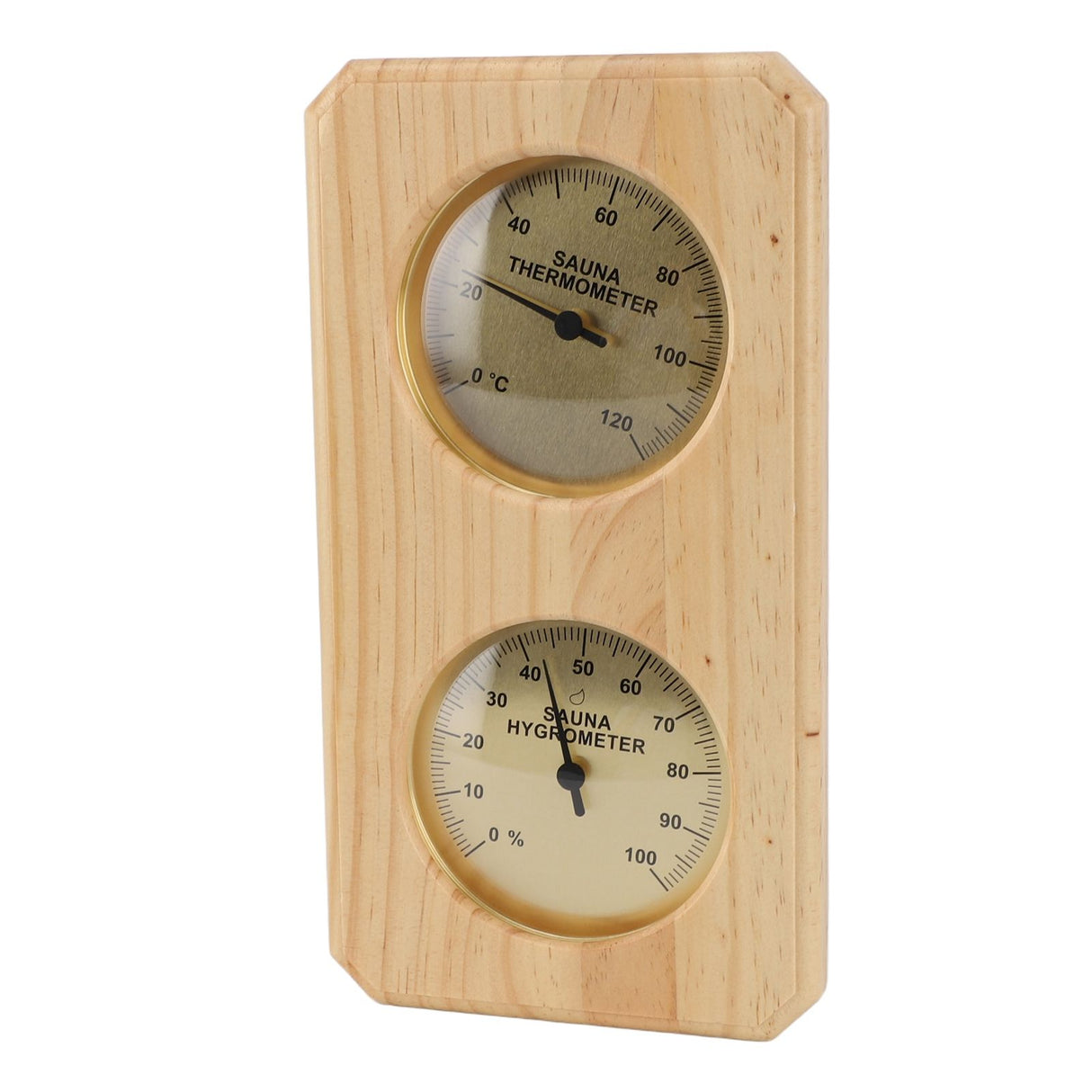 Sauna Thermometer and Hygrometer 2 in 1 Indoor Humidity Temperature Measurement Sauna Room Wooden Sauna Hygrothermograph