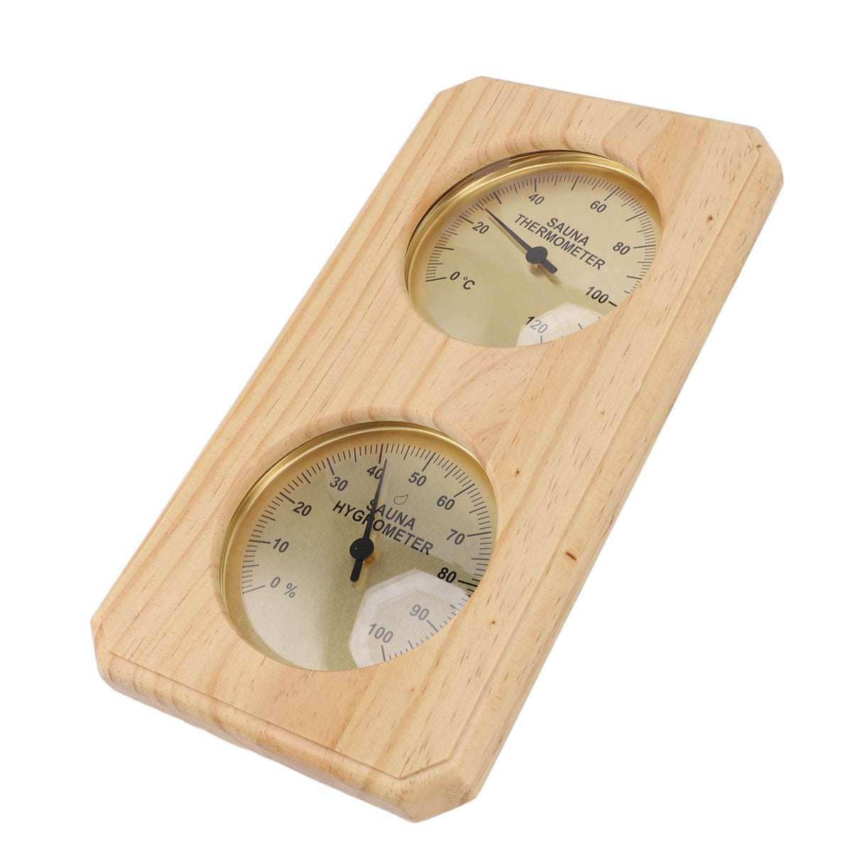 Sauna Thermometer and Hygrometer 2 in 1 Indoor Humidity Temperature Measurement Sauna Room Wooden Sauna Hygrothermograph