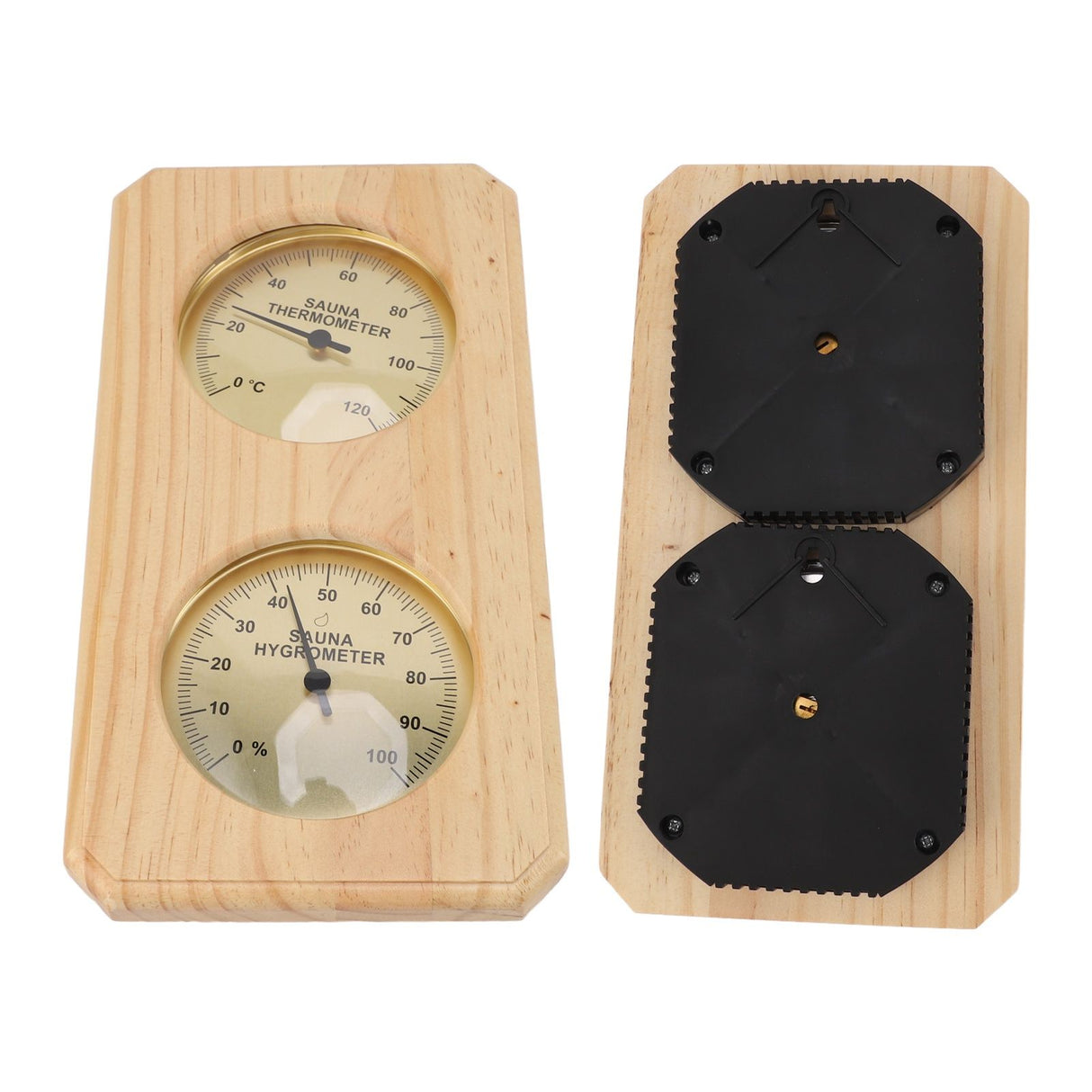 Sauna Thermometer and Hygrometer 2 in 1 Indoor Humidity Temperature Measurement Sauna Room Wooden Sauna Hygrothermograph