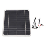 10W 12V Solar Panel Car Battery Charger 10 Watt 12 Volt Solar Panel for Charging Cars Mobile Phone Batteries - Front View