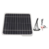 10W 12V Solar Panel Car Battery Charger 10 Watt 12 Volt Solar Panel for Charging Cars Mobile Phone Batteries - Low Angle