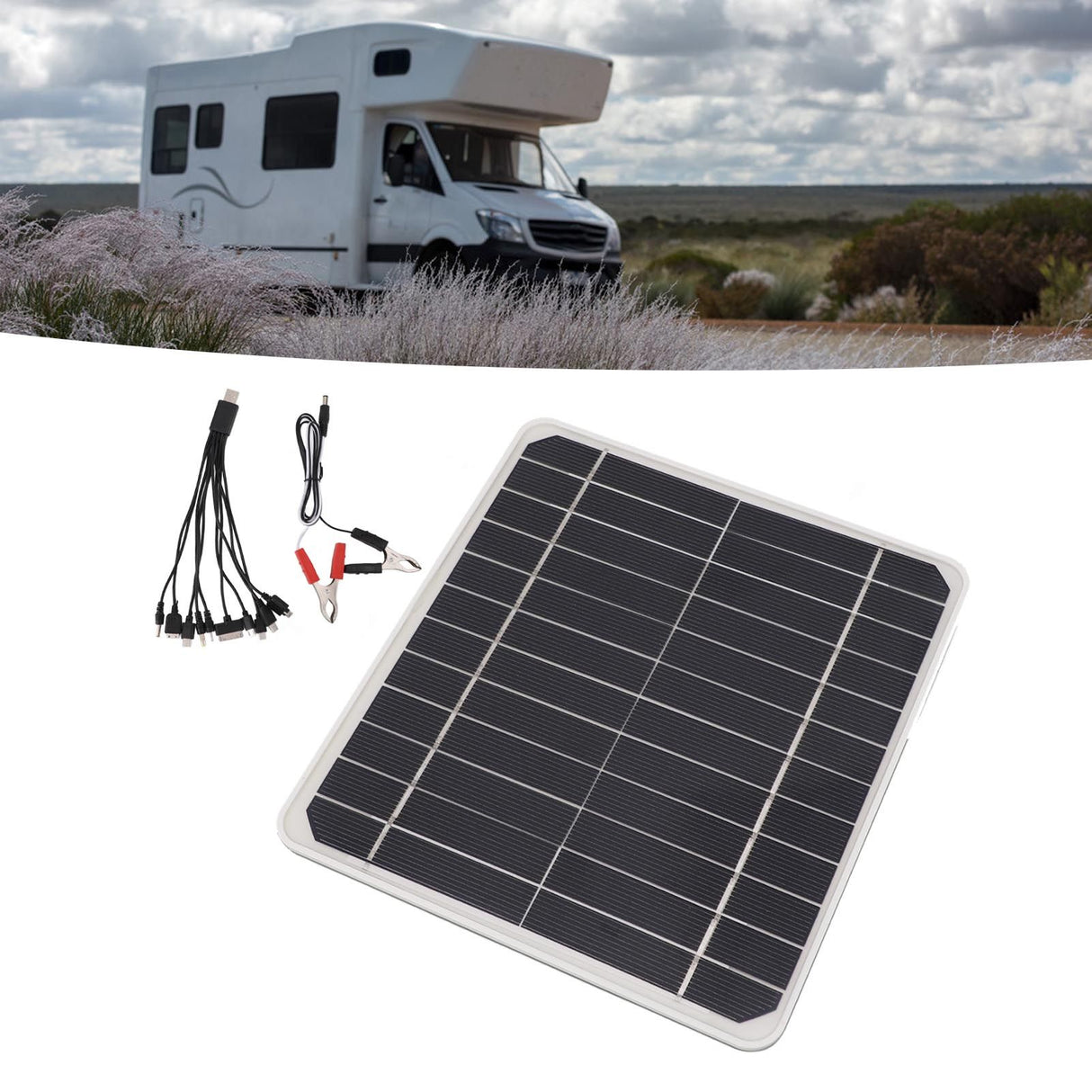 10W 12V Solar Panel Car Battery Charger 10 Watt 12 Volt Solar Panel for Charging Cars Mobile Phone Batteries