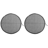 2PCS Water Collection Mesh Cover Black Netting Screen Drawstring 37in Prevents Bugs Tank Protector for Rain Buckets Garden