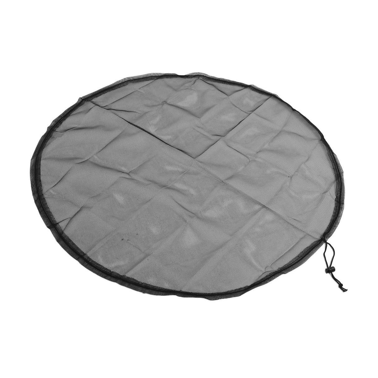 2PCS Water Collection Mesh Cover Black Netting Screen Drawstring 37in Prevents Bugs Tank Protector for Rain Buckets Garden