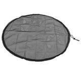 2PCS Water Collection Mesh Cover Black Netting Screen Drawstring 37in Prevents Bugs Tank Protector for Rain Buckets Garden