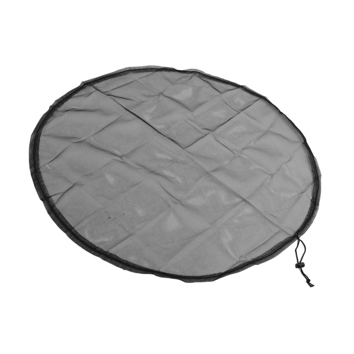 2PCS Water Collection Mesh Cover Black Netting Screen Drawstring 37in Prevents Bugs Tank Protector for Rain Buckets Garden