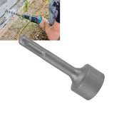 Ground Rod Driver Bits Socket Steel Easy Install Sturdy Light Weight Drill Tools for SDS Plus Hammer Drill 19mm