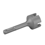 Ground Rod Driver Bits Socket Steel Easy Install Sturdy Light Weight Drill Tools for SDS Plus Hammer Drill Cross - Top-Down View