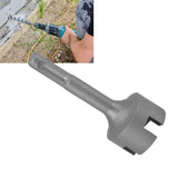 Ground Rod Driver Bits Socket Steel Easy Install Sturdy Light Weight Drill Tools for SDS Plus Hammer Drill Cross - Extra Image