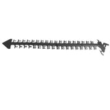 36 Inch Snow Gauge Outdoor Large Iron Snowfall Measuring Gauge Stick Outdoor Snow Depth Measure Rod for Garden Yard Christmas Decorations