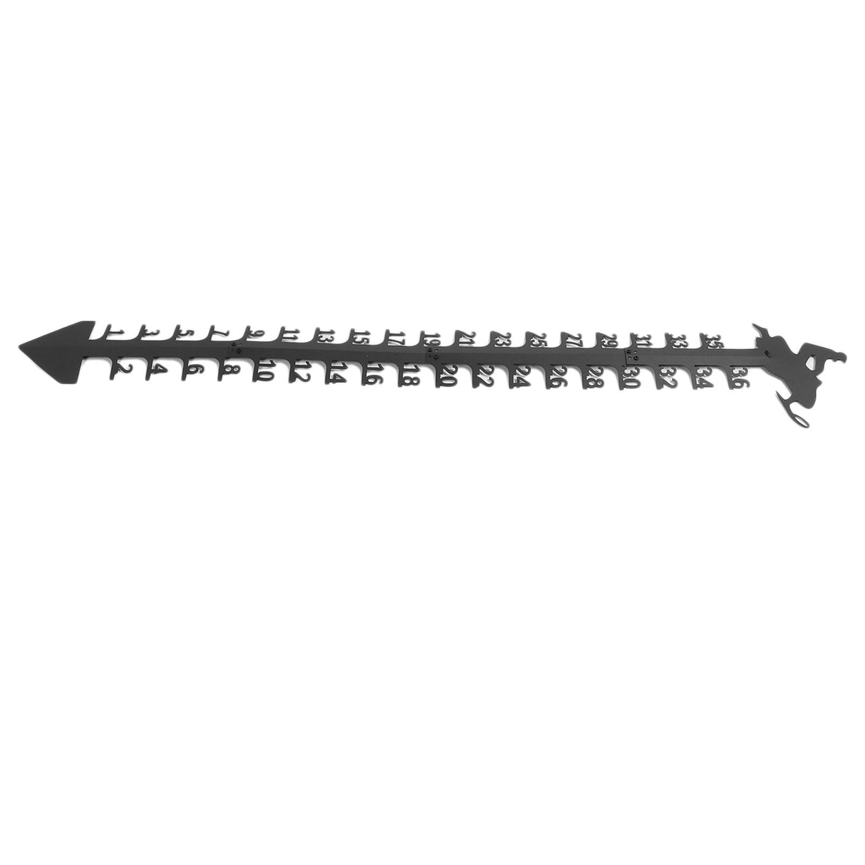36 Inch Snow Gauge Outdoor Large Iron Snowfall Measuring Gauge Stick Outdoor Snow Depth Measure Rod for Garden Yard Christmas Decorations