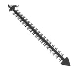 36 Inch Snow Gauge Outdoor Large Iron Snowfall Measuring Gauge Stick Outdoor Snow Depth Measure Rod for Garden Yard Christmas Decorations - Close-Up Angle