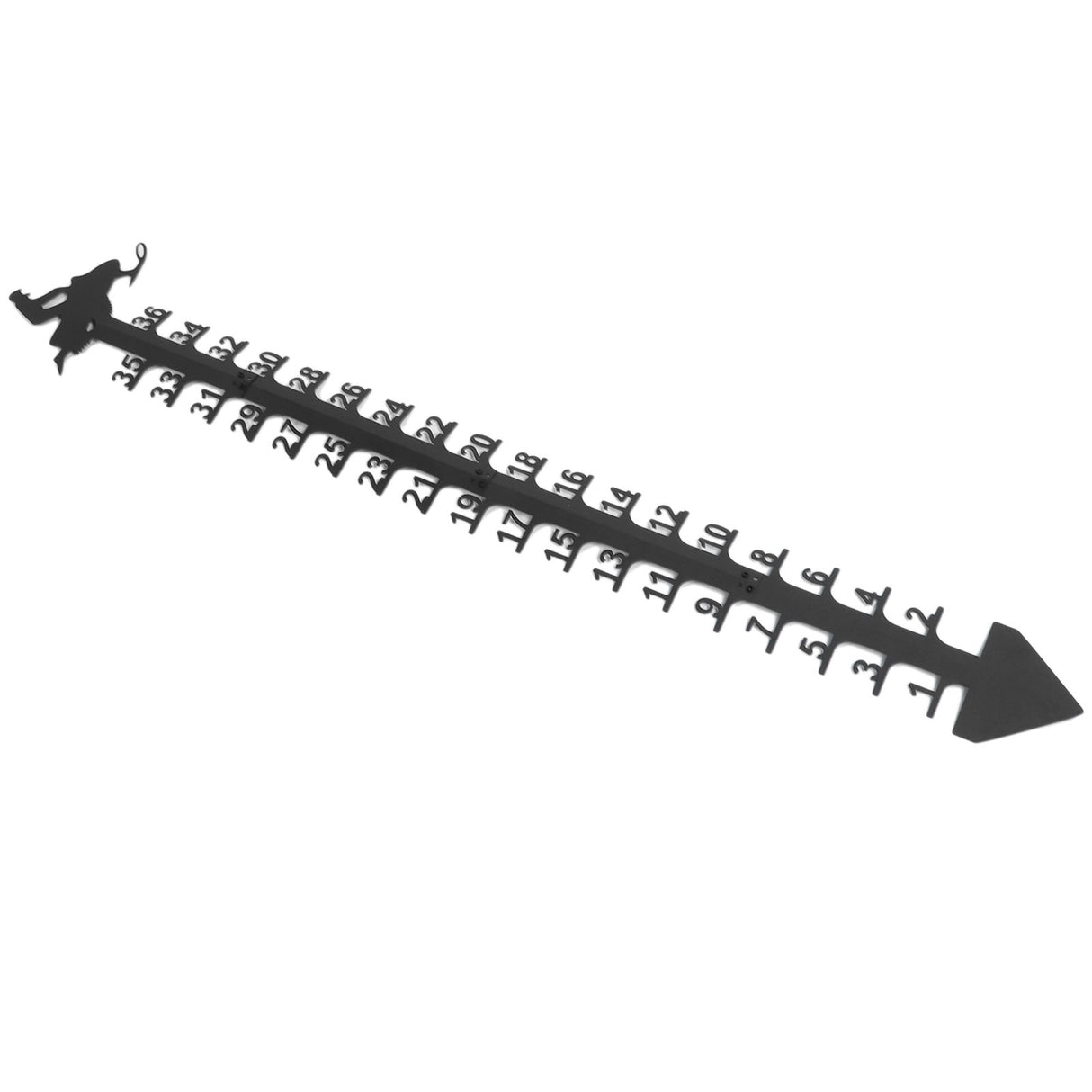 36 Inch Snow Gauge Outdoor Large Iron Snowfall Measuring Gauge Stick Outdoor Snow Depth Measure Rod for Garden Yard Christmas Decorations
