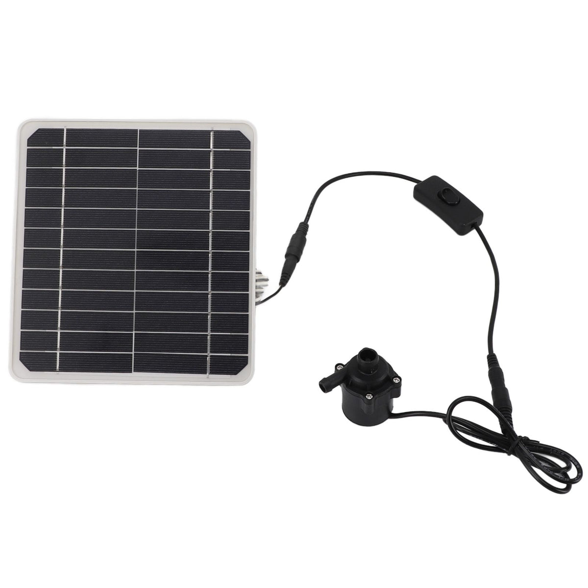 50W Solar Powered Water Pump Solar Panel Kit 24 Hour Operation Solar Panel Water Fountain Pump Kit with Switch Adjustment for Bird Bathing Fish Tanks