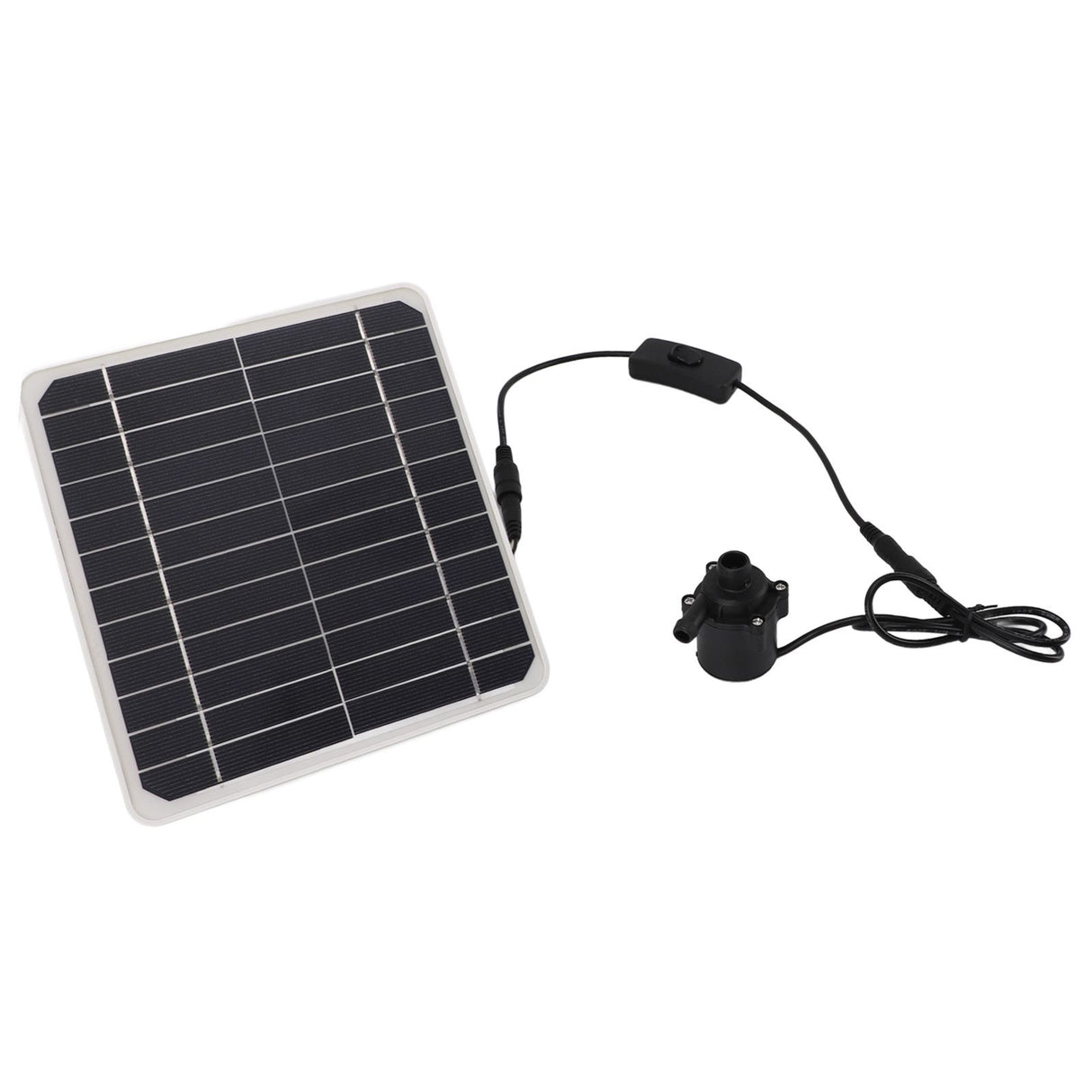 50W Solar Powered Water Pump Solar Panel Kit 24 Hour Operation Solar Panel Water Fountain Pump Kit with Switch Adjustment for Bird Bathing Fish Tanks