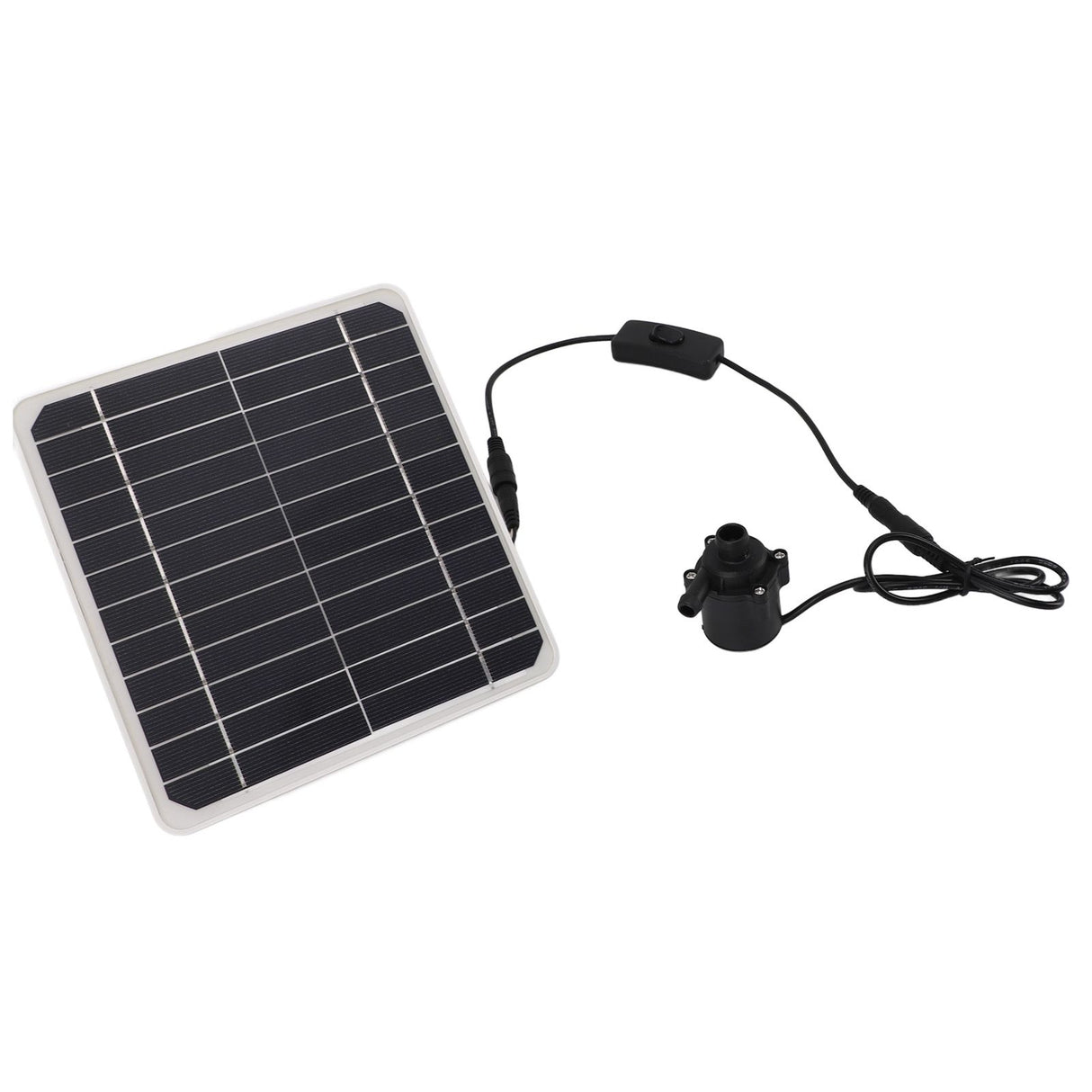 50W Solar Powered Water Pump Solar Panel Kit 24 Hour Operation Solar Panel Water Fountain Pump Kit with Switch Adjustment for Bird Bathing Fish Tanks