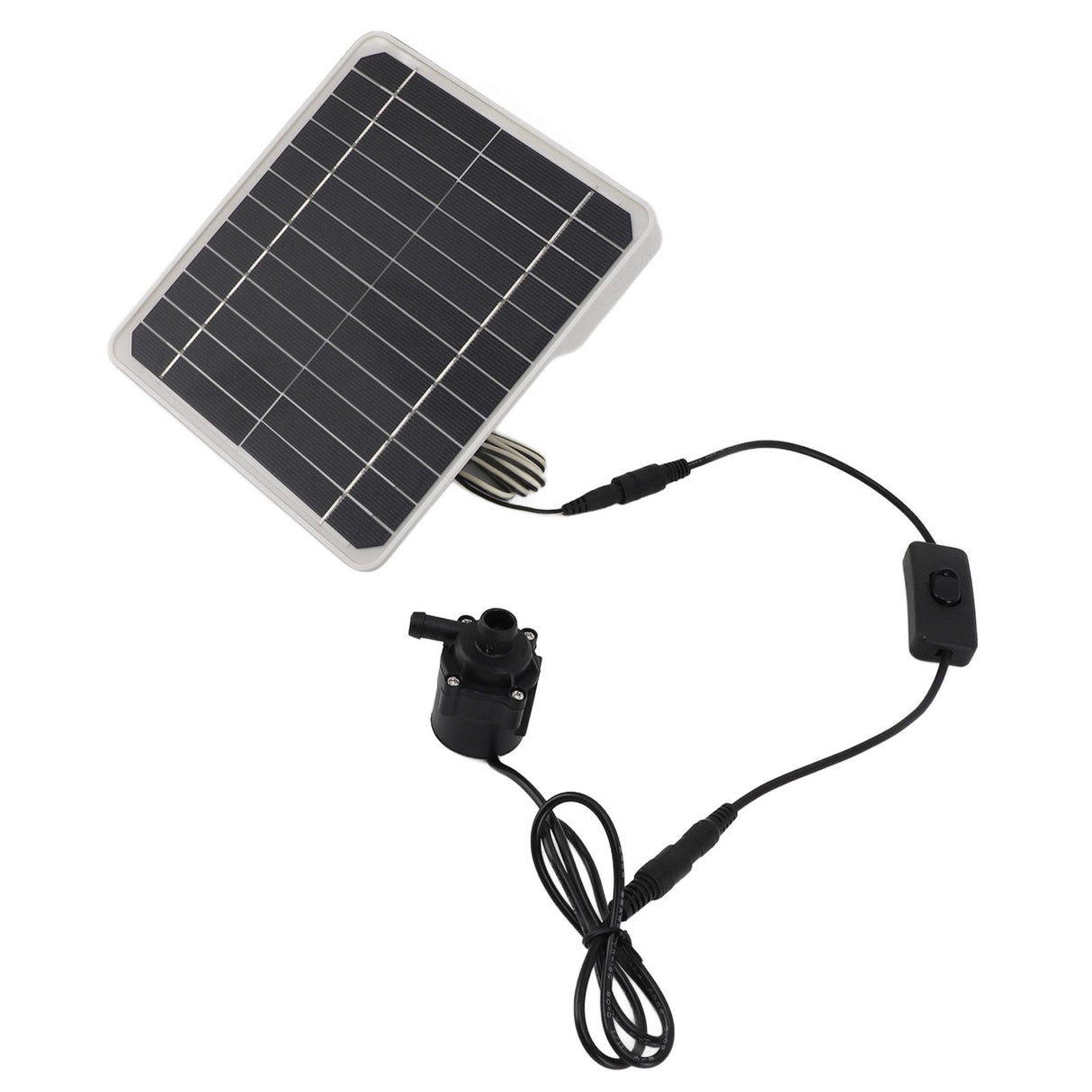 50W Solar Powered Water Pump Solar Panel Kit 24 Hour Operation Solar Panel Water Fountain Pump Kit with Switch Adjustment for Bird Bathing Fish Tanks