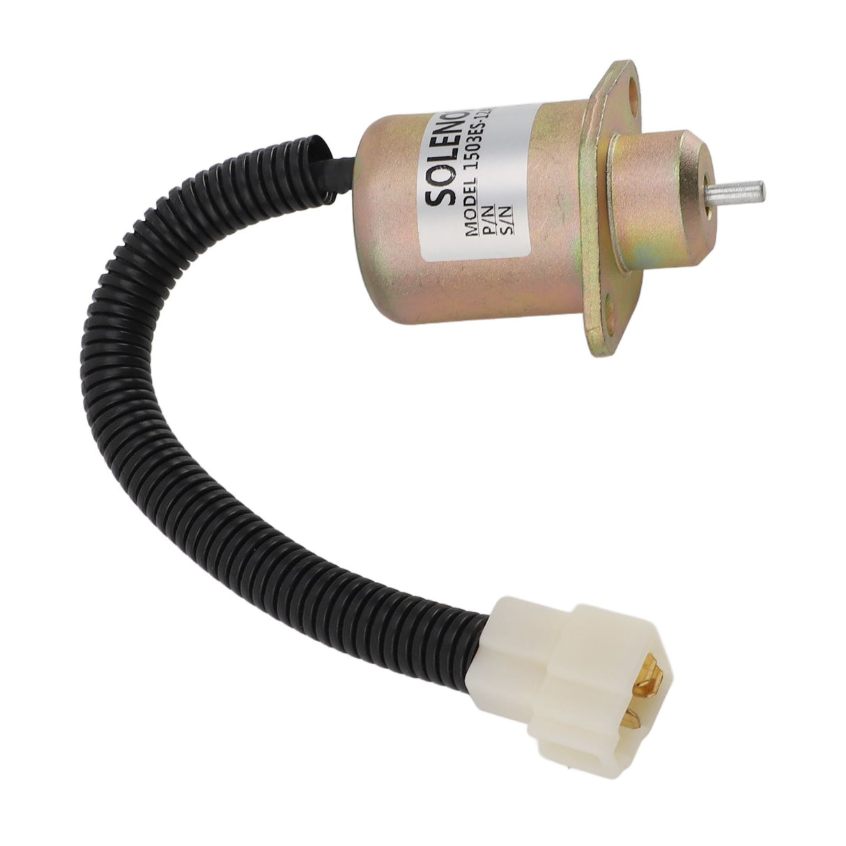 12V Fuel Shut Off Solenoid Valve 1503es 12a5uc5s Accurate Anti Interference Generator Fuel Shutdown Stop Solenoid for Replacement