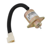 12V Fuel Shut Off Solenoid Valve 1503es 12a5uc5s Accurate Anti Interference Generator Fuel Shutdown Stop Solenoid for Replacement - 45-Degree Angle