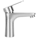 Stainless Steel Hot Cold Faucet Mixer Water Tap Sink Faucet with Single Handle for Bathroom Use