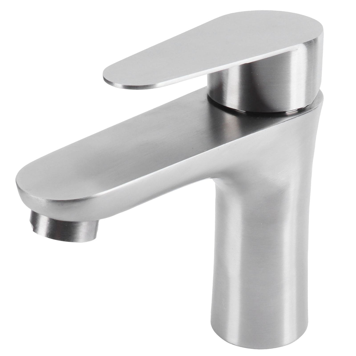 Stainless Steel Hot Cold Faucet Mixer Water Tap Sink Faucet with Single Handle for Bathroom Use
