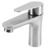 Stainless Steel Hot Cold Faucet Mixer Water Tap Sink Faucet with Single Handle for Bathroom Use