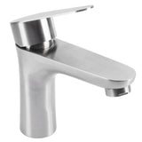 Stainless Steel Hot Cold Faucet Mixer Water Tap Sink Faucet with Single Handle for Bathroom Use