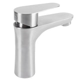 Stainless Steel Hot Cold Faucet Mixer Water Tap Sink Faucet with Single Handle for Bathroom Use