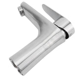 Stainless Steel Hot Cold Faucet Mixer Water Tap Sink Faucet with Single Handle for Bathroom Use