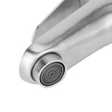 Stainless Steel Hot Cold Faucet Mixer Water Tap Sink Faucet with Single Handle for Bathroom Use - Extra Image