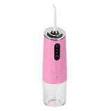 3 Mode Oral Irrigator Portable Teeth Flusher USB Charging Water Flosser 240ML 4 Jets Waterproof Dental CleanerPink