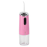 3 Mode Oral Irrigator Portable Teeth Flusher USB Charging Water Flosser 240ML 4 Jets Waterproof Dental CleanerPink