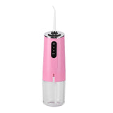 3 Mode Oral Irrigator Portable Teeth Flusher USB Charging Water Flosser 240ML 4 Jets Waterproof Dental CleanerPink