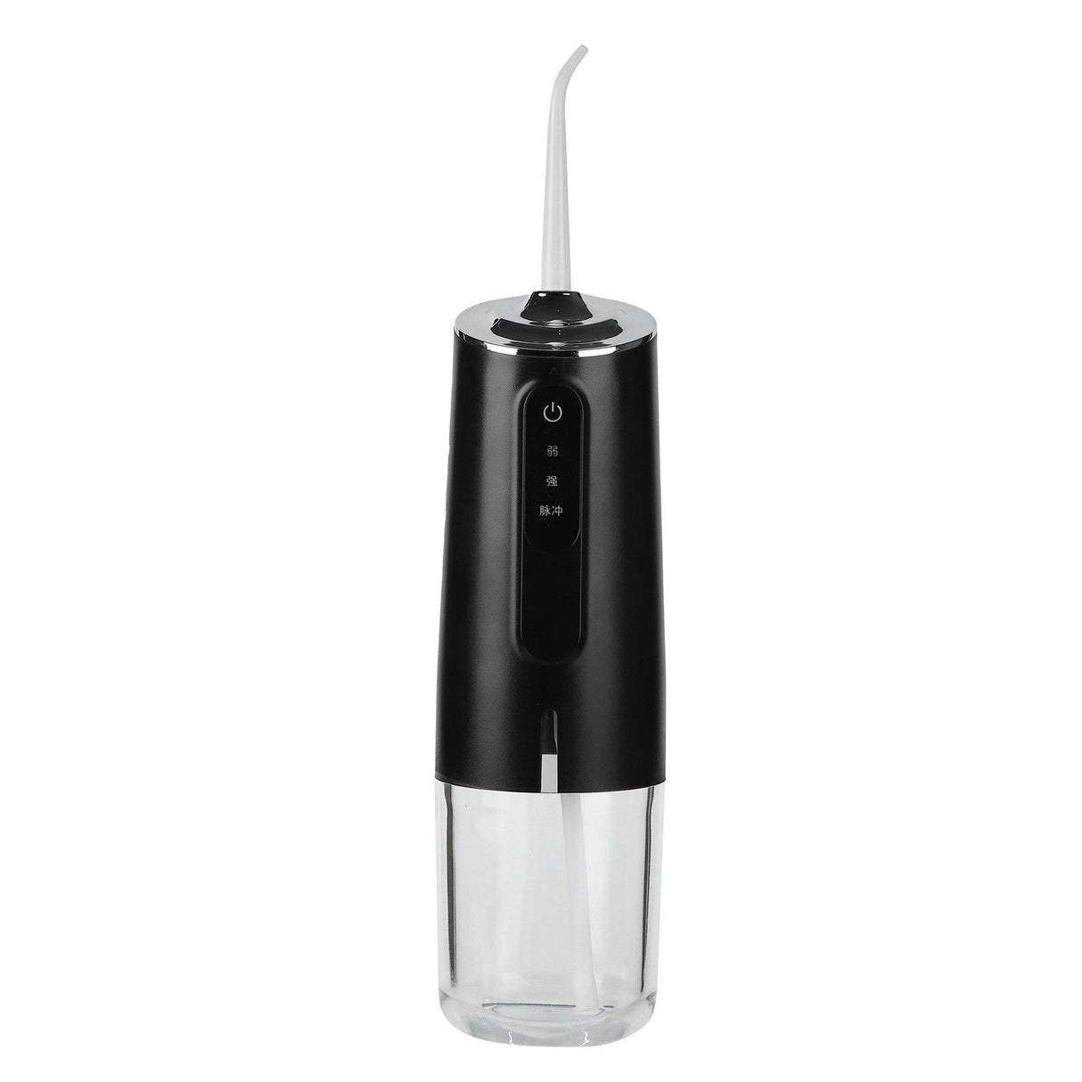 240ml Portable Oral Irrigator 3‑Mode USB Rechargeable Water Dental Floss Waterproof Tooth Cleaner with 1 NozzleBlack