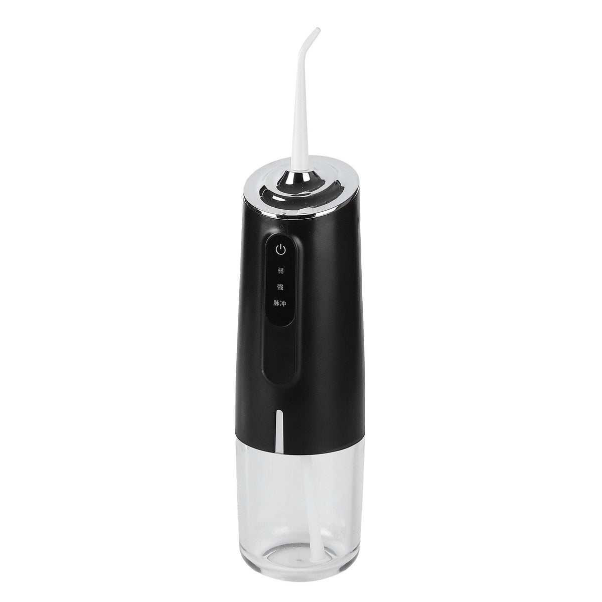 240ml Portable Oral Irrigator 3‑Mode USB Rechargeable Water Dental Floss Waterproof Tooth Cleaner with 1 NozzleBlack