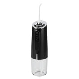 240ml Portable Oral Irrigator 3‑Mode USB Rechargeable Water Dental Floss Waterproof Tooth Cleaner with 1 NozzleBlack - Side View