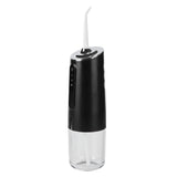 240ml Portable Oral Irrigator 3‑Mode USB Rechargeable Water Dental Floss Waterproof Tooth Cleaner with 1 NozzleBlack