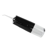 240ml Portable Oral Irrigator 3‑Mode USB Rechargeable Water Dental Floss Waterproof Tooth Cleaner with 1 NozzleBlack