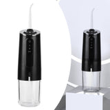 240ml Portable Oral Irrigator 3‑Mode USB Rechargeable Water Dental Floss Waterproof Tooth Cleaner with 1 NozzleBlack