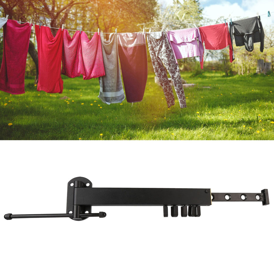Drying Rack Foldable Retractable 90kg Load‑Bearing Laundry Rack for Balcony Bathroom Bedroom