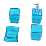 4PCS Bathroom Set Soap Dispenser Toothbrush Holder Wash Cup Soap Dish Bathroom Supplies