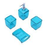 4PCS Bathroom Set Soap Dispenser Toothbrush Holder Wash Cup Soap Dish Bathroom Supplies
