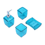 4PCS Bathroom Set Soap Dispenser Toothbrush Holder Wash Cup Soap Dish Bathroom Supplies
