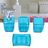 4PCS Bathroom Set Soap Dispenser Toothbrush Holder Wash Cup Soap Dish Bathroom Supplies