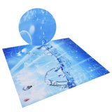 Shower Curtain Polyester Fiber Waterproof Colorful Printing with 12pcs Hook for Home Bathroom180x180cm